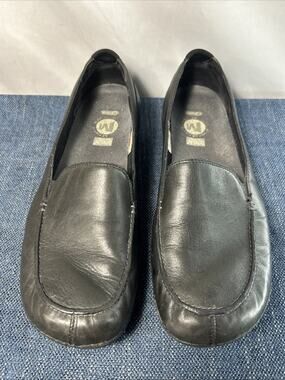 Merrell Women’s Size 9 Parma Ortholite Slip On Black Leather Shoes